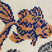 Картины и панно ручной работы. Ярмарка Мастеров - ручная работа Панно мозаика из шелка. Handmade.