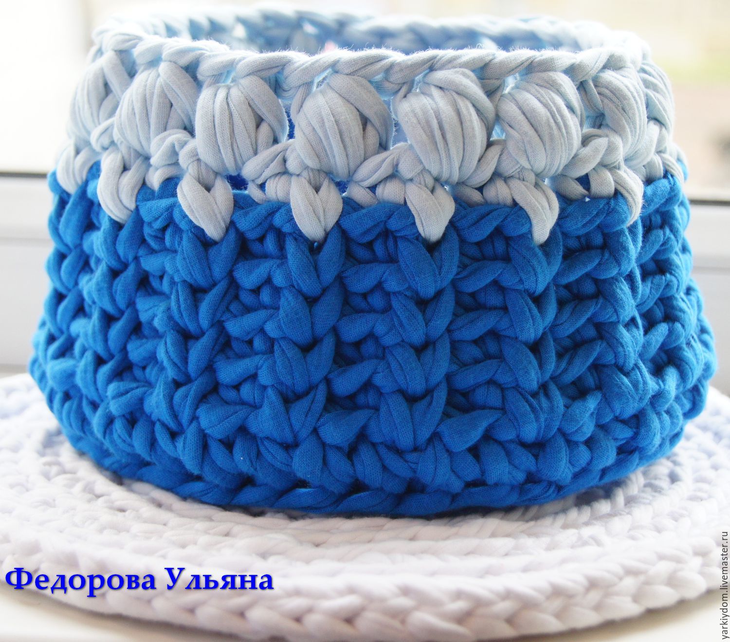 Корзинка из трикотажной пряжи своими руками Корзинка из трикотажной пряжи своими руками