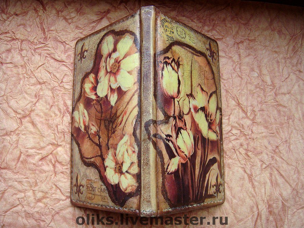 Декупаж для записной книжки Декупаж для записной книжки