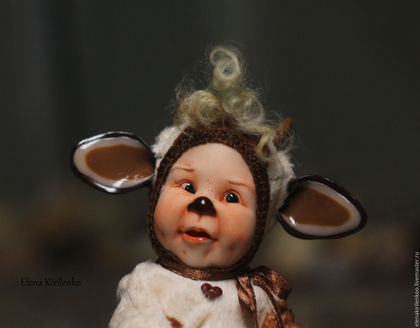 Коллекционные куклы ручной работы. Ярмарка Мастеров - ручная работа. Купить "Вишня". Handmade. Коричневый, living doll