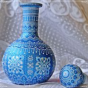 Точечная роспись графинов Точечная роспись графинов