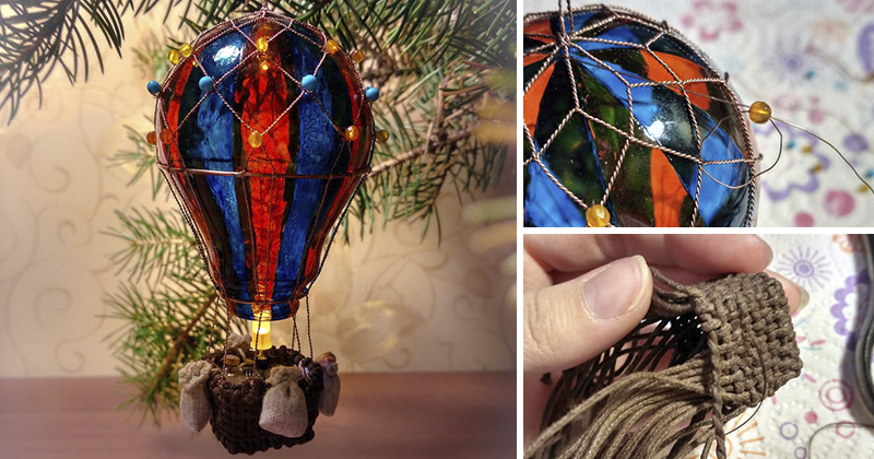Воздушный шар из старых лампочек. | Простые и интересные поделки своими руками | ВКонтакте