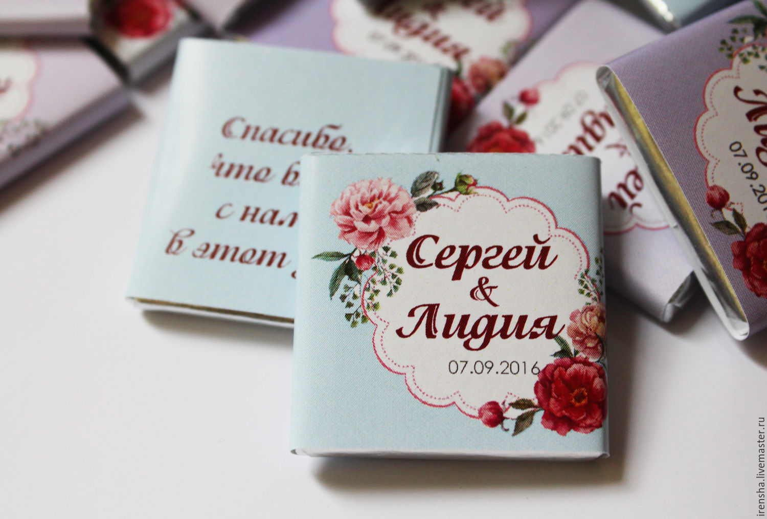 Шоколад подарки гостям 92