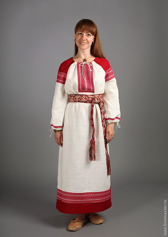 Славянская рубашка женская Славянская рубашка женская