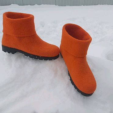 Обувь ручной работы. Ярмарка Мастеров - ручная работа Ботинки валяные. Handmade.