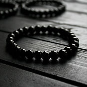 Украшения handmade. Livemaster - original item Bracelet of black agate 