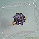Ring 'Chamomile (oval)' gold 585 with natural amethysts. Rings. MaksimJewelryStudio. My Livemaster. Фото №6