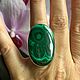 Order Exclusive ring with natural malachite. A place where dreams are born. Livemaster. . Rings Фото №3