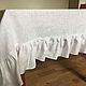 White linen tablecloth ' Linen Provence'. Tablecloths. Linen fantasy. My Livemaster. Фото №6