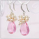 Серьги Нежность. Серьги классические. Sysoeva Mariya~Stylish jewelry. Интернет-магазин Ярмарка Мастеров.  Фото №2