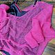 Заказать Стильная пара Арт. 0409-02 Фуксия. 'Твоя изюминка' изделия из кид-мохера
Наталья. Ярмарка Мастеров. . Джемперы Фото №3