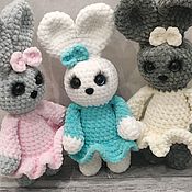 Куклы и игрушки handmade. Livemaster - original item Bunny of plush yarn. Handmade.