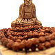Buddhist Rosary made of rudraksha seeds with 108 grains of 8 mm. Rosary. merlin-hat (Merlin-hat). My Livemaster. Фото №6