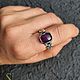 Кольцо с аметистом. Кольца. Vadjra-jewelry. Ярмарка Мастеров.  Фото №5