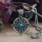 Украшения handmade. Livemaster - original item Amulet of Mara the Goddess of love. Skyrim.  TES. turquoise bronze silver.. Handmade.