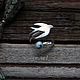 Заказать Летняя ласточка. anemos_jewel. Ярмарка Мастеров. . Кольца Фото №3