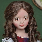 Collectible textile doll Zhenya