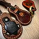 Брелоки «Гитара». Брелок. VIKING LEATHER CRAFT. Интернет-магазин Ярмарка Мастеров.  Фото №2