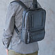 Men's backpack leather 'Salvador' (Dark blue). Men\\\'s backpack. DragonBags - Men's accessories. My Livemaster. Фото №6