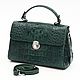 Сумка женская из кожи крокодила IMA0824VG1. Классическая сумка. CrocShop товары из экзотической кожи. Ярмарка Мастеров.  Фото №7