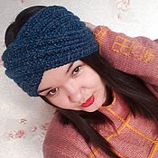 Аксессуары handmade. Livemaster - original item Knitted turban. Headband. Spokes.. Handmade.