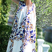 Одежда handmade. Livemaster - original item Summer, bright dress, cotton Dress - DR0161CT. Handmade.