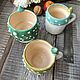  ceramic Poisonous Mushroom mug, turquoise. Mugs and cups. alisbelldoll (alisbell). My Livemaster. Фото №6