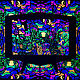 Флуоресцентное светящееся полотно "Trippy TV", Carpets, Moscow,  Фото №1
