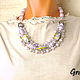 Short beads of amethyst, Necklace, Moscow,  Фото №1