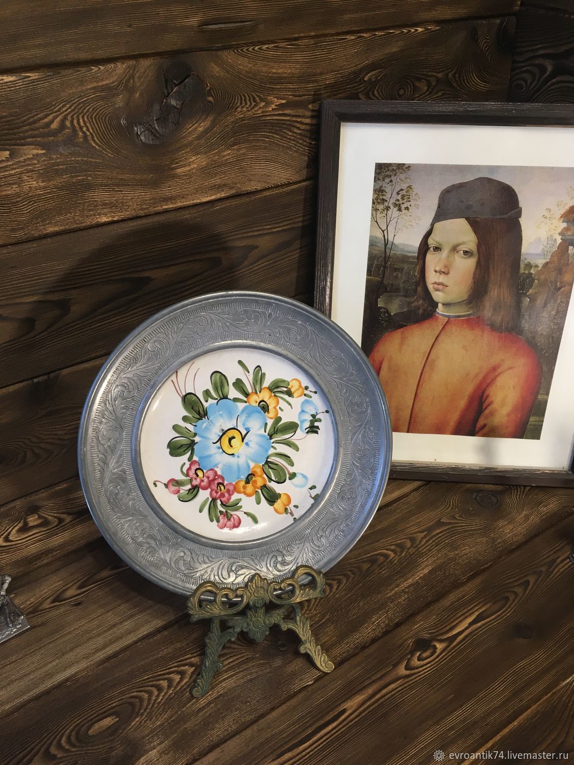 Винтаж: Настенная тарелка Германия олово купить в интернет-магазине ...