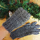 Handmade gloves made of goat down wool, thick knit, ,419. Gloves. Shawl  handmade  goat fluff. Online shopping on My Livemaster.  Фото №2