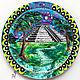 "Мексиканская пирамида" декоративная тарелка на стену, Тарелки декоративные, Краснодар,  Фото №1