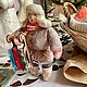 Ватная ёлочная игрушка, новогодний подарок , Новый год 2024. Елочные игрушки. Василиса. Интернет-магазин Ярмарка Мастеров.  Фото №2