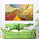 Copy of A bright abstract painting in the gold potal Klimt. Kiss, Pictures, St. Petersburg,  Фото №1