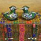 Винтаж: ПАРА  УТОК - ФИГУРКИ  ПТИЦ  Cloisonne  Клуазоне  Старый Китай. Статуэтки винтажные. Чердак дяди Рико. Интернет-магазин Ярмарка Мастеров.  Фото №2