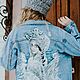 Painting customization of clothes Vrubel Jacket with print Swan Princess. Outerwear Jackets. nataliadenimart. My Livemaster. Фото №4