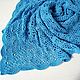 Plaid children's 'Blue dream', crocheted openwork pattern, Blankets, Gukovo,  Фото №1