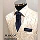 Двойной галстук-пластрон. Детский. Галстуки. ASCOT Accessories. Интернет-магазин Ярмарка Мастеров.  Фото №2