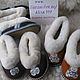 Baby chuni made of sheepskin fur. Slippers. Warm gift. My Livemaster. Фото №5