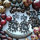  Бусины набор деревянные с принтом, 70-120 шт. Бусины. Exclusive collection. Ярмарка Мастеров.  Фото №4