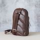Men's leather shoulder bag ' Kortez'. Backpacks. DragonBags - Rucksack leather. My Livemaster. Фото №4