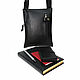 Order Men's bag: Mens leather bag black Cointe Mod. C55-712. Natalia Kalinovskaya. Livemaster. . Men\'s bag Фото №3