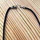 Nylon cord with silver lock 3 mm. Chain. h-a-n--t-e-r. My Livemaster. Фото №5