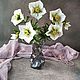 Морозник. Зимовник. Helleborus. Полимерная глина (холодный фарфор). Букеты. Lovely flower. Ярмарка Мастеров.  Фото №9