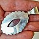Кулон с родохрозитом "Ажурный ромб". Кулон. Unique Silver (UniqueSilver). Ярмарка Мастеров.  Фото №4