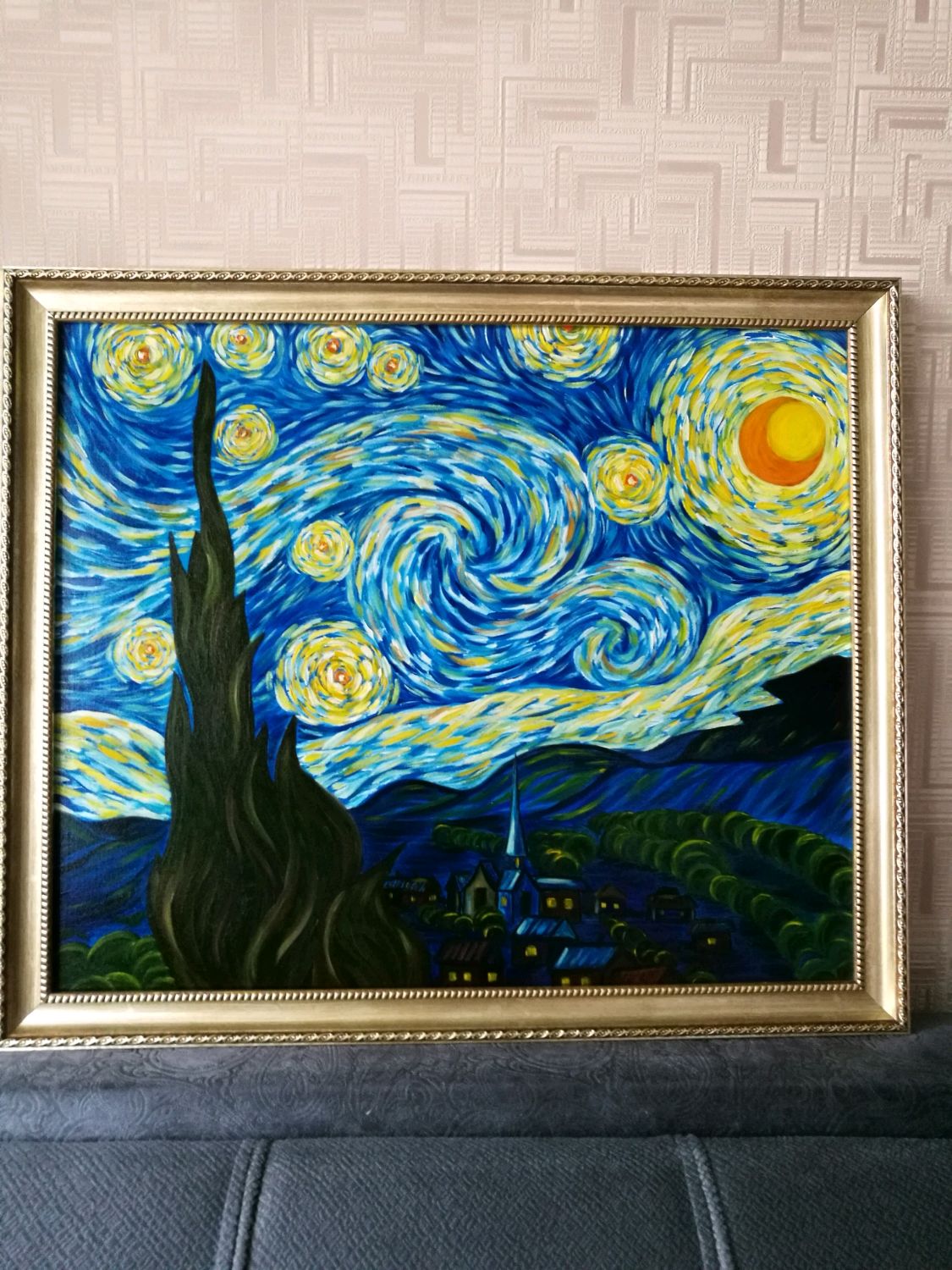 Картина ночь ван. «Звёздная ночь» Ван Гог. Ван Гог Звездная ночь масло. Ван Гог Звёздная ночь оригинал. Ван Гог Звездная ночь картина 2160р.