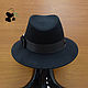 Stylish women's felt hat Fedora. Black and 5 colors. Hats1. Mishan (mishan). My Livemaster. Фото №5