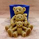 Silicone mold for soap 'Family of Teddy Bears', Form, Arkhangelsk,  Фото №1
