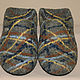 Men's Felted Slippers Weave. Slippers. MMwool (marinamol). My Livemaster. Фото №5