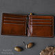 Зажим для денег с вощением из кожи юфть. Зажимы. EsplyEd Leather workshop. Ярмарка Мастеров.  Фото №5